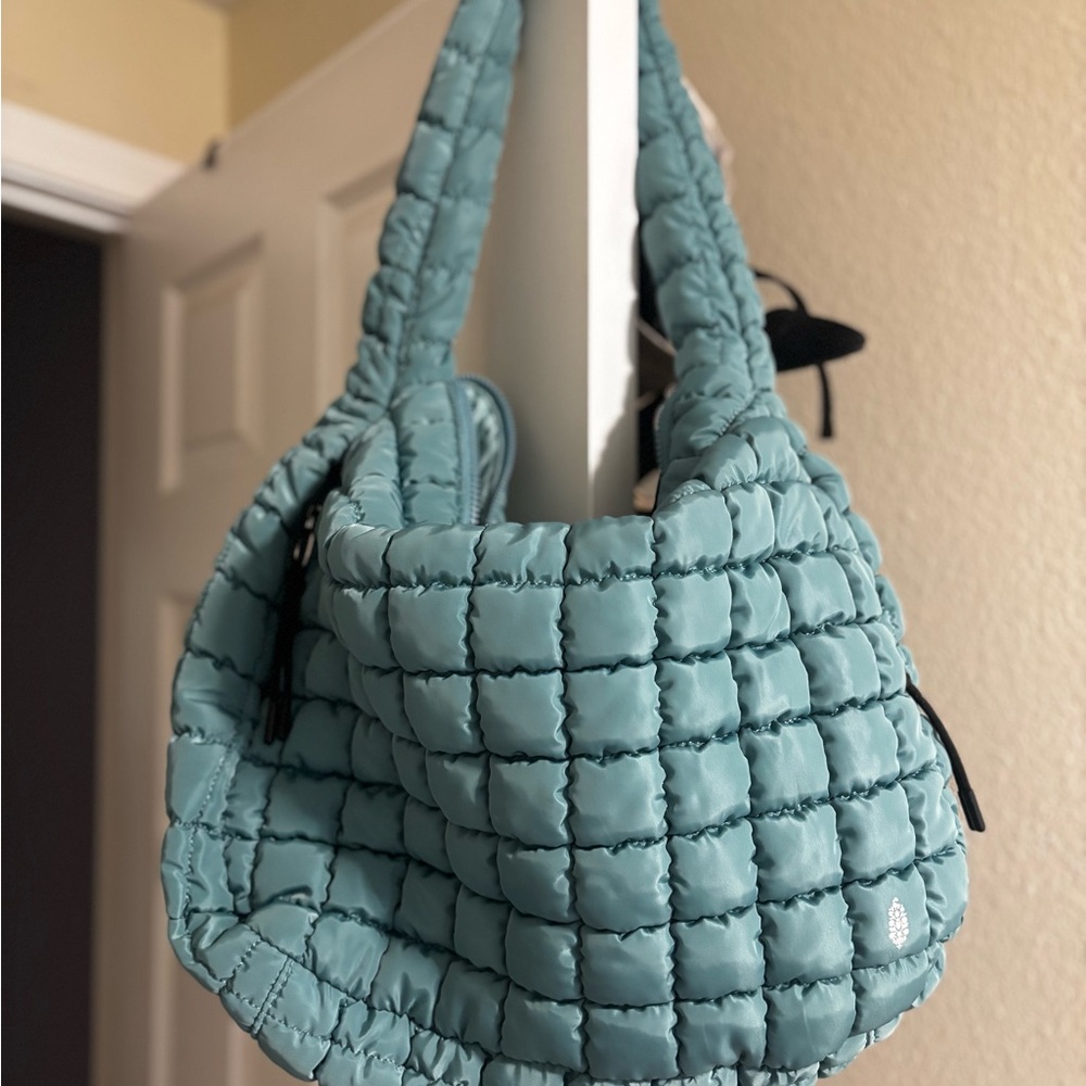 FP Movement by Free People Quilted Carryall Bag in Sea Foam Color - Picture 2 of 4